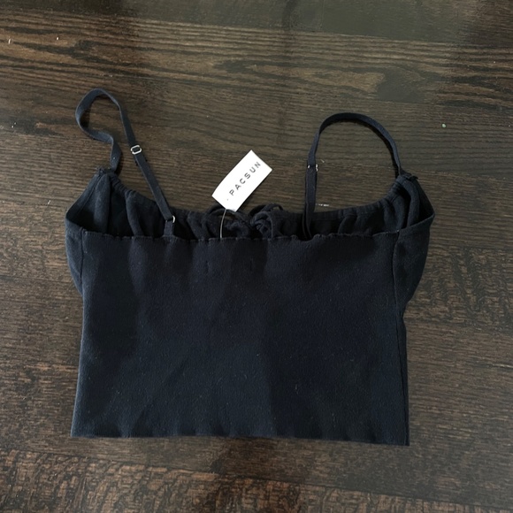Pacsun - LA Hearts Black Cropped Tank Top - Picture 2 of 3